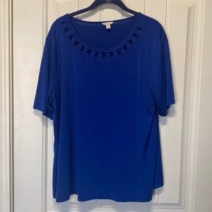 Cato Royal Blue detailed Top